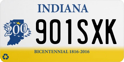 IN license plate 901SXK