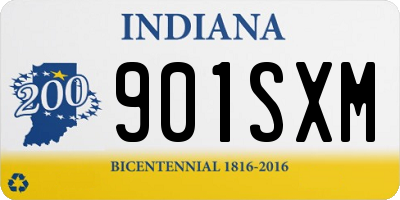 IN license plate 901SXM