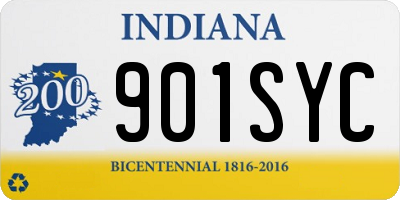 IN license plate 901SYC