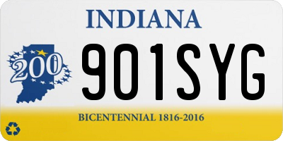 IN license plate 901SYG