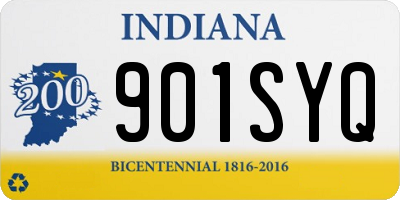 IN license plate 901SYQ
