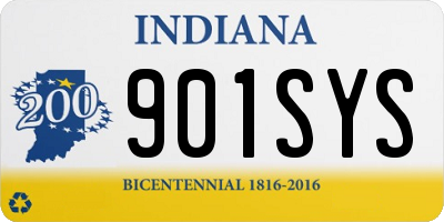 IN license plate 901SYS