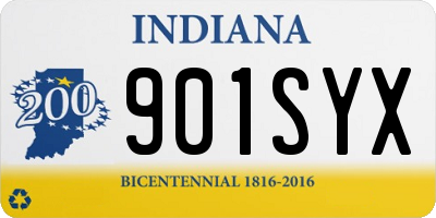 IN license plate 901SYX