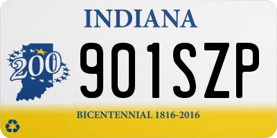 IN license plate 901SZP