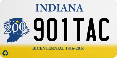 IN license plate 901TAC