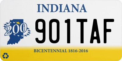 IN license plate 901TAF