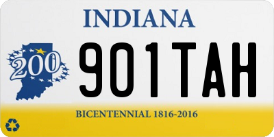 IN license plate 901TAH