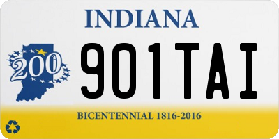 IN license plate 901TAI