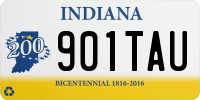 IN license plate 901TAU