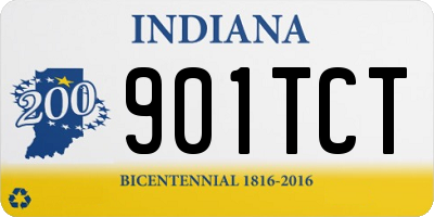 IN license plate 901TCT