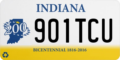 IN license plate 901TCU