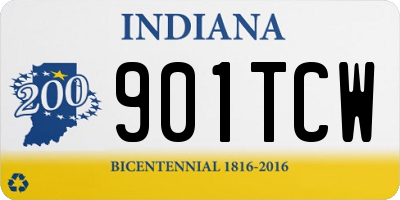 IN license plate 901TCW