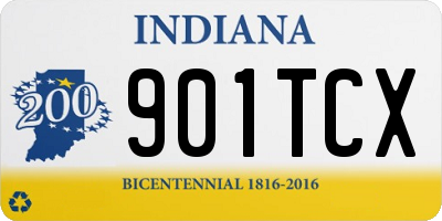 IN license plate 901TCX