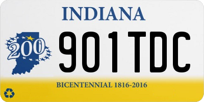 IN license plate 901TDC