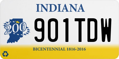 IN license plate 901TDW