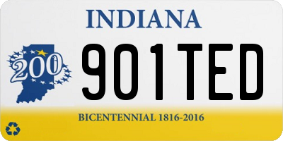 IN license plate 901TED