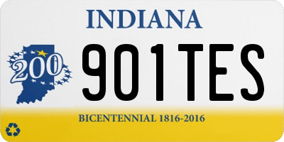 IN license plate 901TES