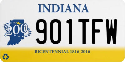 IN license plate 901TFW
