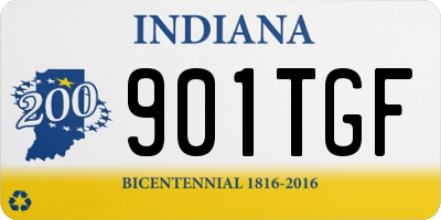 IN license plate 901TGF