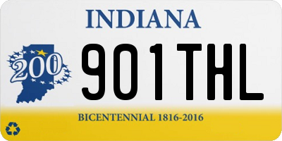 IN license plate 901THL