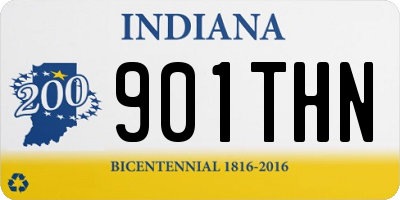 IN license plate 901THN