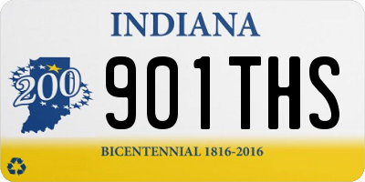 IN license plate 901THS