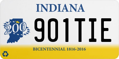IN license plate 901TIE