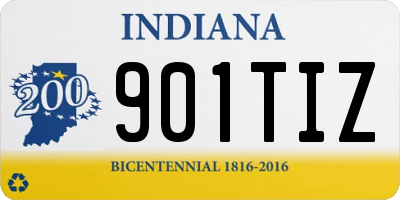 IN license plate 901TIZ