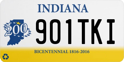 IN license plate 901TKI