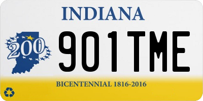 IN license plate 901TME