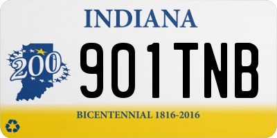 IN license plate 901TNB