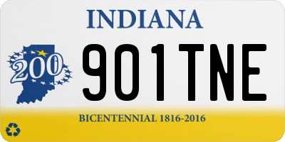 IN license plate 901TNE