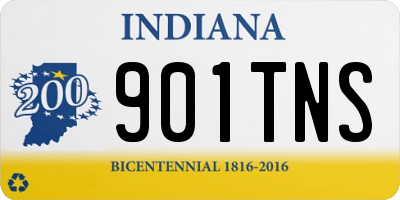 IN license plate 901TNS
