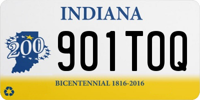 IN license plate 901TOQ