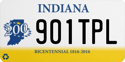 IN license plate 901TPL