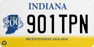 IN license plate 901TPN
