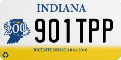 IN license plate 901TPP