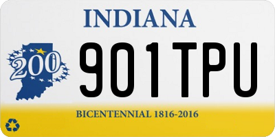 IN license plate 901TPU