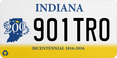 IN license plate 901TRO
