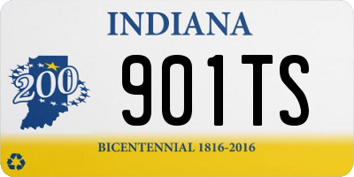 IN license plate 901TS