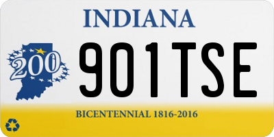 IN license plate 901TSE