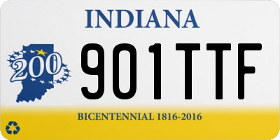 IN license plate 901TTF