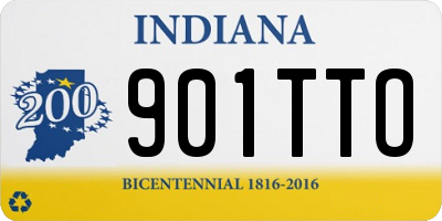 IN license plate 901TTO