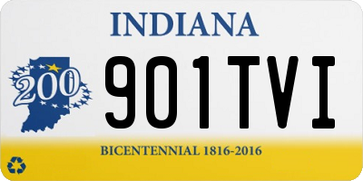IN license plate 901TVI