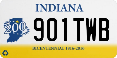 IN license plate 901TWB
