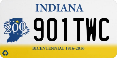 IN license plate 901TWC