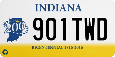 IN license plate 901TWD