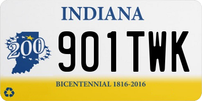 IN license plate 901TWK