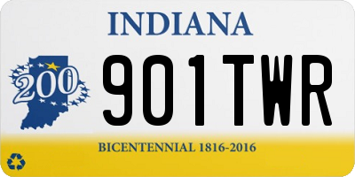 IN license plate 901TWR