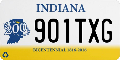IN license plate 901TXG